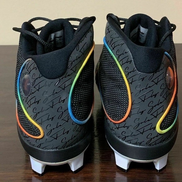 RARE Jordan 13 X SoleFly MLB Miami Marlins Cleats - Picture 4 of 8